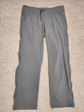 Kuhl FreeFlex Move Pants Womens L Gray Active Nylon Pull-On Athletic Zip Pockets
